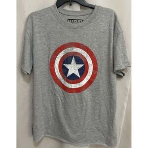 Marvel Captain America Women's Large Short Sleeve Bold Shield T-Shirt NWT Soft
